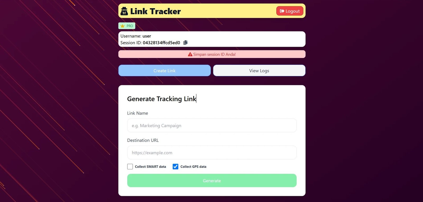 MyLink Dashboard Preview
